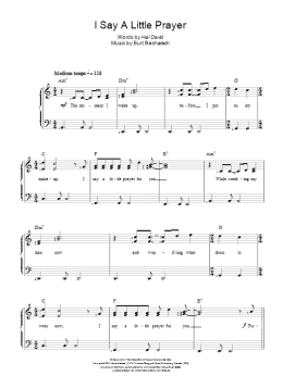 page one of I Say A Little Prayer (Easy Piano)