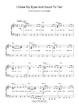 page one of I Close My Eyes And Count To Ten (Piano & Vocal)