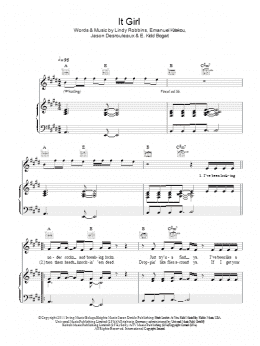 page one of It Girl (Piano, Vocal & Guitar Chords)