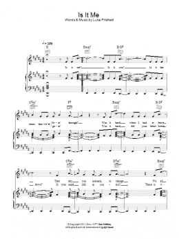page one of Is It Me (Piano, Vocal & Guitar Chords)