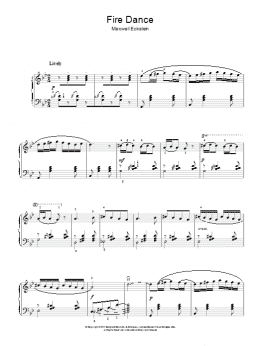 page one of Fire Dance (Piano Solo)