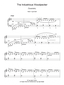 page one of The Industrious Woodpecker (Piano Solo)