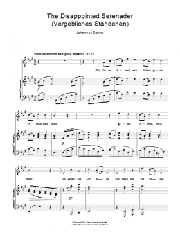 page one of The Disappointed Serenader (Piano & Vocal)