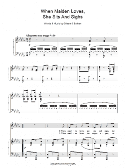 page one of When Maiden Loves She Sits And Sighs (Piano & Vocal)