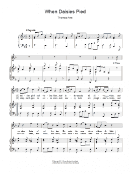 page one of When Daisies Pied (Piano & Vocal)