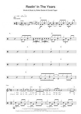 page one of Reelin' In The Years (Drums)