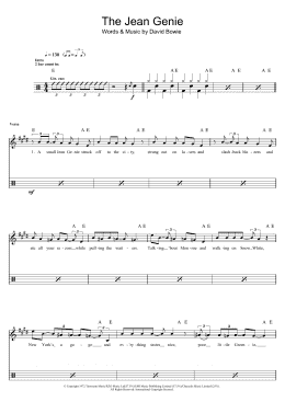 page one of The Jean Genie (Drums)