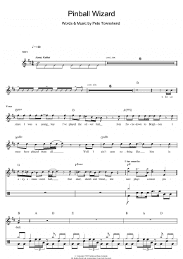 page one of Pinball Wizard (Drums)