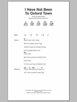 page one of I Have Not Been To Oxford Town (Guitar Chords/Lyrics)