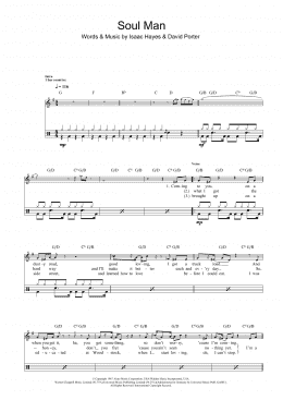 page one of Soul Man (Drums)
