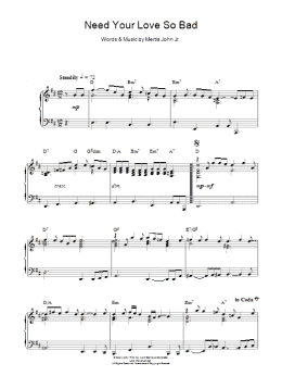 page one of Need Your Love So Bad (Piano Solo)