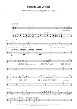 page one of Knock On Wood (Drums)
