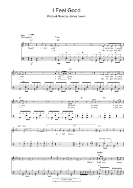 page one of I Got You (I Feel Good) (Drums)