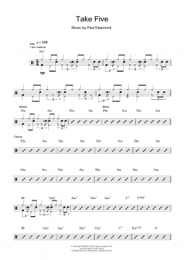 page one of Take Five (Drums)