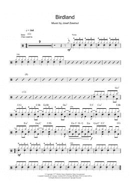 page one of Birdland (Drums)
