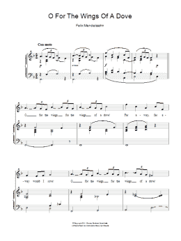 page one of O For The Wings Of A Dove (Piano & Vocal)
