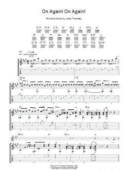 page one of On Again! On Again! (Guitar Tab)