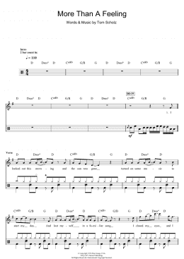 page one of More Than A Feeling (Drums)