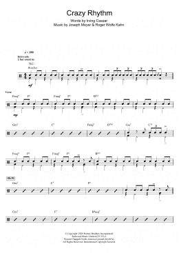 page one of Crazy Rhythm (Drums)