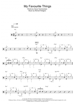 page one of My Favorite Things (from The Sound Of Music) (Drums)