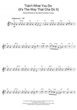 page one of 'Tain't What You Do (It's The Way That Cha Do It) (Alto Sax Solo)