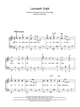 page one of The Lambeth Walk (from Me And My Girl) (Easy Piano)