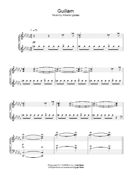 page one of Guillam (Piano Solo)