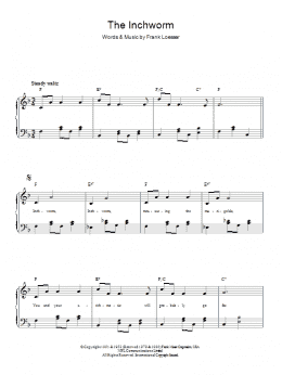 page one of The Inchworm (Piano & Vocal)