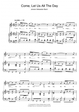 page one of Come, Let Us All The Day (Piano & Vocal)