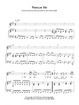 page one of Rescue Me (Piano & Vocal)