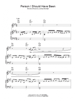 page one of Person I Should Have Been (Piano, Vocal & Guitar Chords)