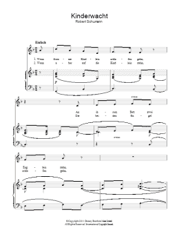 page one of The Children's Watch (Kinderwacht) (Piano & Vocal)