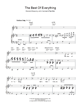 page one of The Best Of Everything (Piano, Vocal & Guitar Chords)