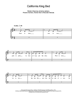 page one of California King Bed (5-Finger Piano)