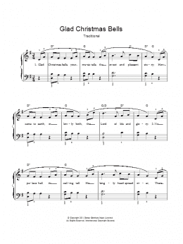 page one of Glad Christmas Bells (Piano & Vocal)