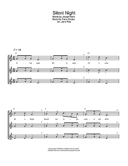 page one of Silent Night (Recorder)