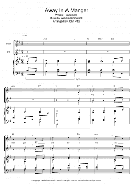 page one of Away In A Manger (Recorder Solo)