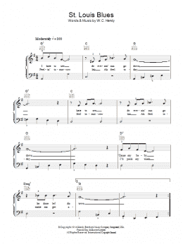 page one of St. Louis Blues (Easy Piano)