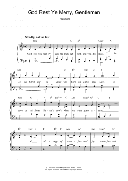 page one of God Rest Ye Merry, Gentlemen (Piano, Vocal & Guitar Chords)
