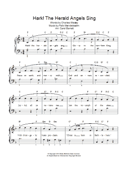 page one of Hark! The Herald Angels Sing (Piano & Vocal)