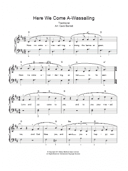 page one of Here We Come A-Wassailing (Piano & Vocal)
