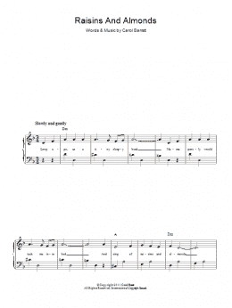 page one of Raisins And Almonds (Piano & Vocal)