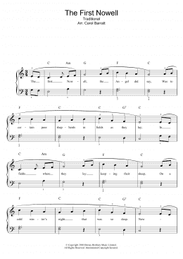 page one of The First Nowell (Piano & Vocal)