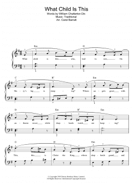 page one of What Child Is This? (Piano & Vocal)