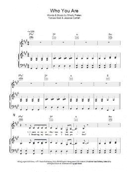 page one of Who You Are (Piano, Vocal & Guitar Chords (Right-Hand Melody))
