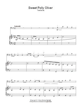 page one of Sweet Polly Oliver (Piano, Vocal & Guitar Chords)