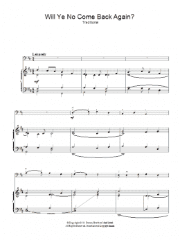 page one of Will Ye No Come Back Again (Piano, Vocal & Guitar Chords)