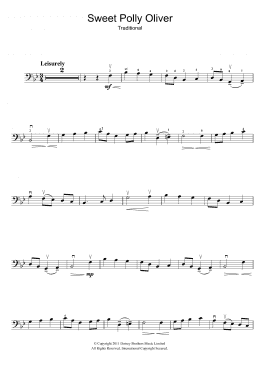 page one of Sweet Polly Oliver (Cello Solo)