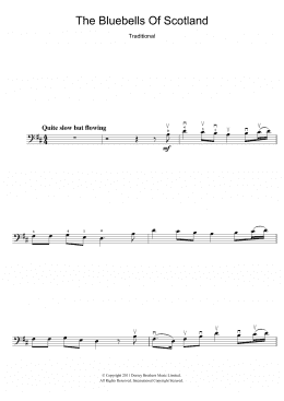 page one of The Bluebells Of Scotland (Cello Solo)