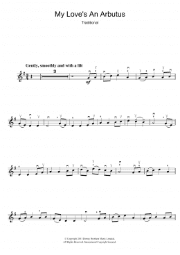 page one of My Love's An Arbutus (Violin Solo)